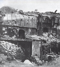 Il Forte Sommo Alto in una foto della Prima Guerra Mondiale