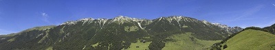 Il monte Baldo visto da malga Gambon